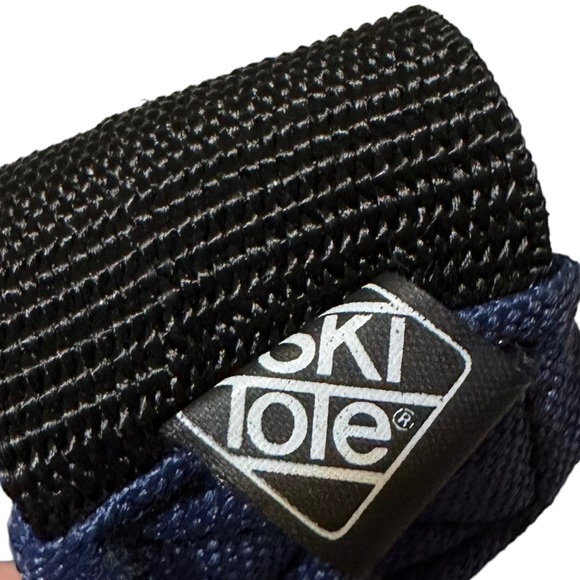 Vtg'80s Retro Fanny Pack Ski Tote Rear Gear Waist Bum Bag Blue - Picture 6 of 6